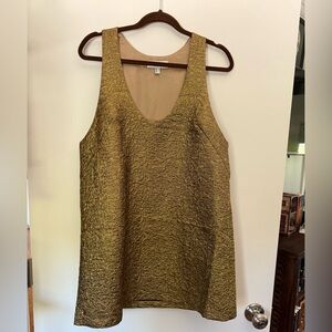 H&M Gold Lamé mini dress